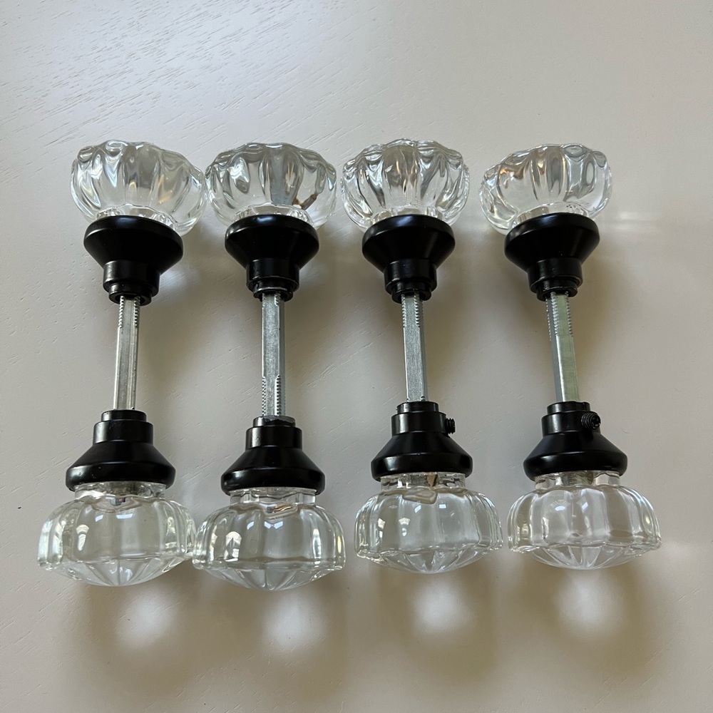 glass doorknobs